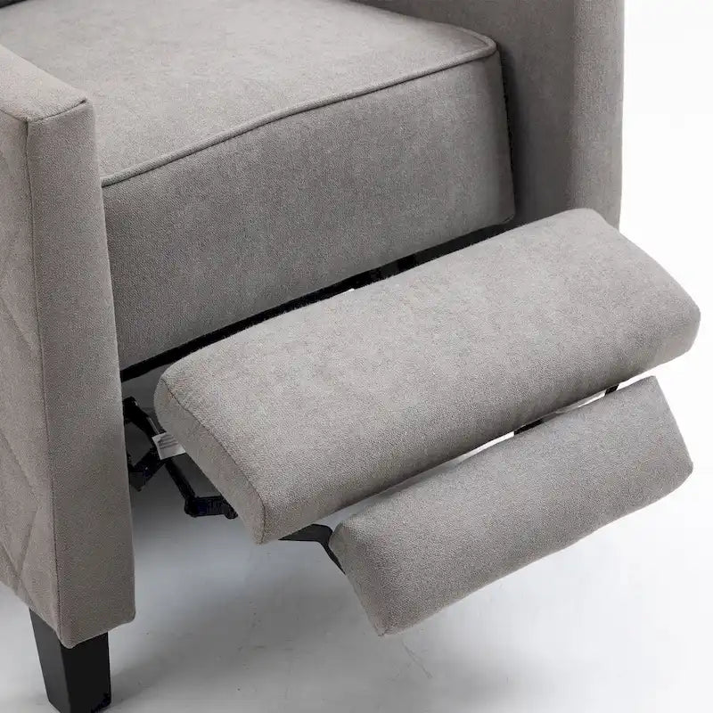 AVAWING Lot de 2 fauteuils inclinables à dossier poussoir en lin avec dossier à oreilles