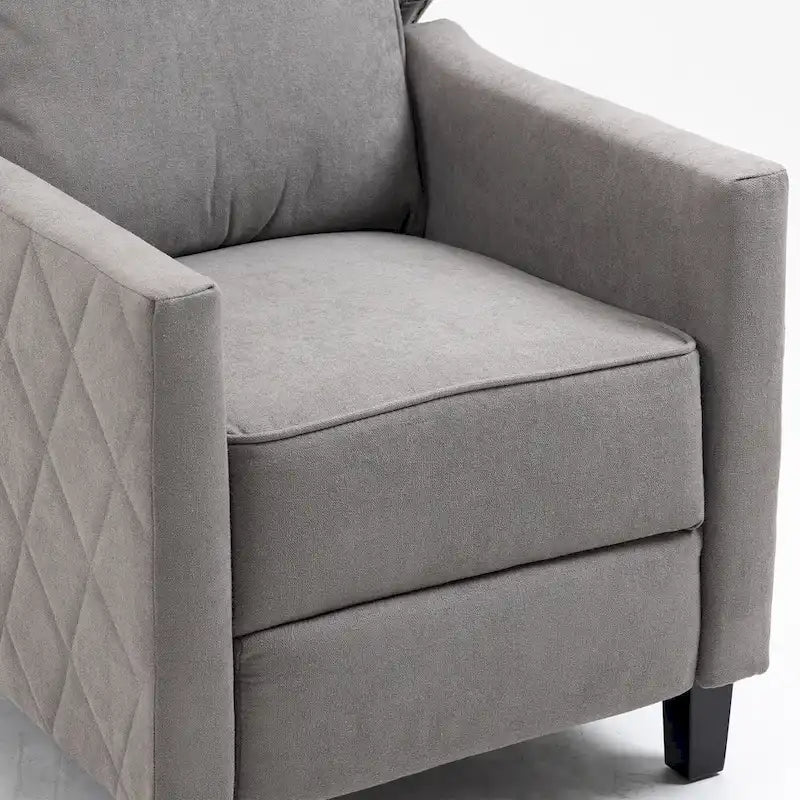 AVAWING Lot de 2 fauteuils inclinables à dossier poussoir en lin avec dossier à oreilles
