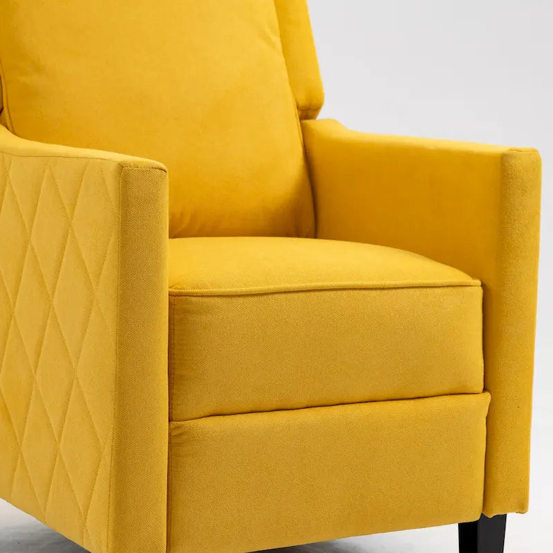 AVAWING Lot de 2 fauteuils inclinables à dossier poussoir en lin avec dossier à oreilles