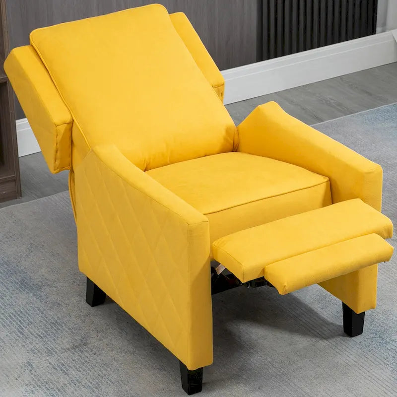 AVAWING Lot de 2 fauteuils inclinables à dossier poussoir en lin avec dossier à oreilles