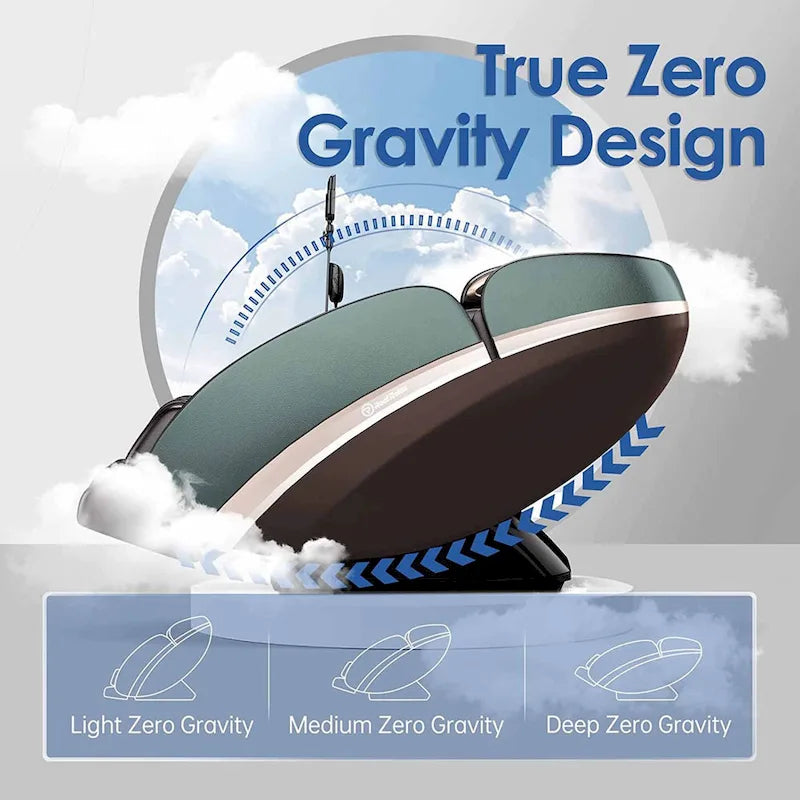 Fauteuil de massage 4D Ukuowu PS6500 avec IA Care, commande vocale, chargement sans fil et rail SL extra-long