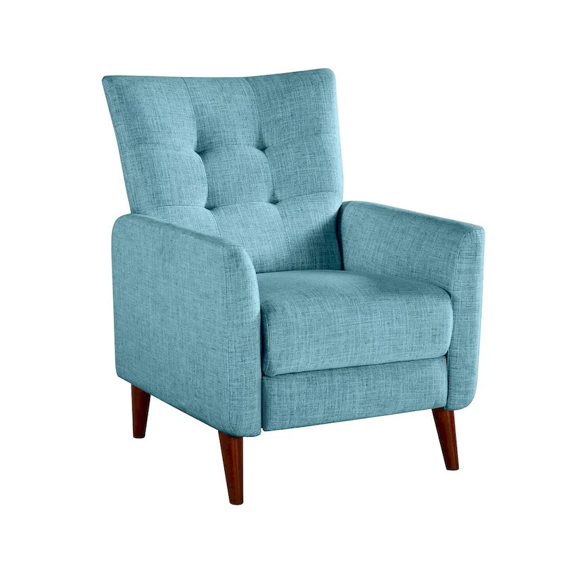 Fauteuils inclinables manuels modernes Aurora (lot de 2) avec pieds en bois massif
