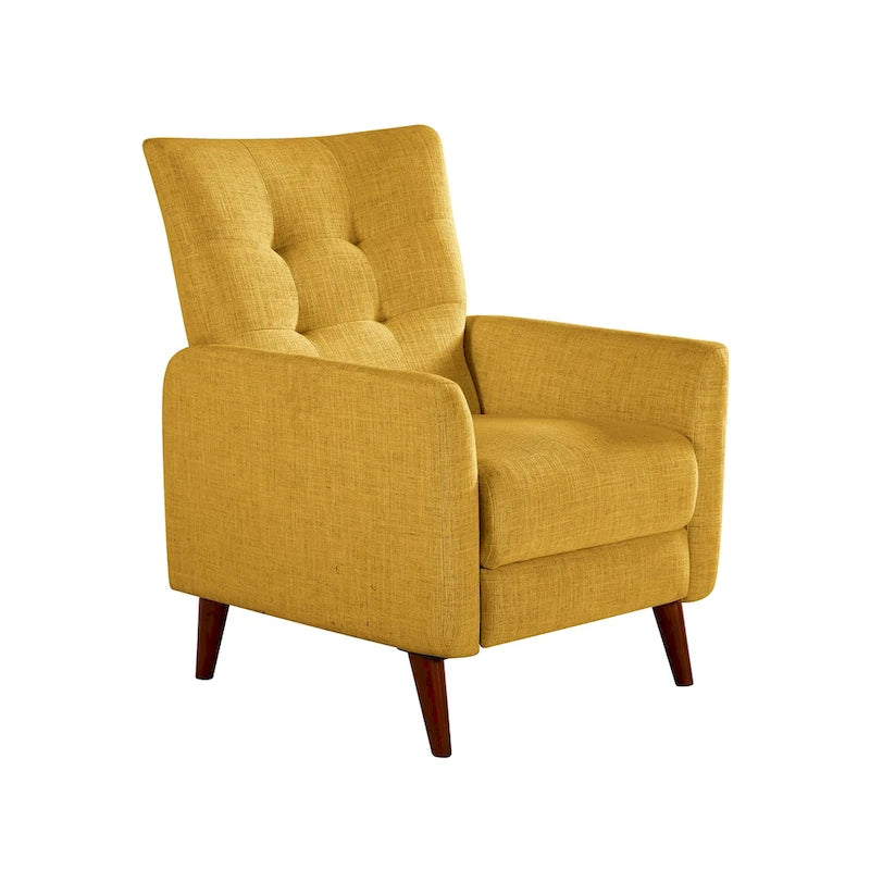 Fauteuils inclinables manuels modernes Aurora (lot de 2) avec pieds en bois massif