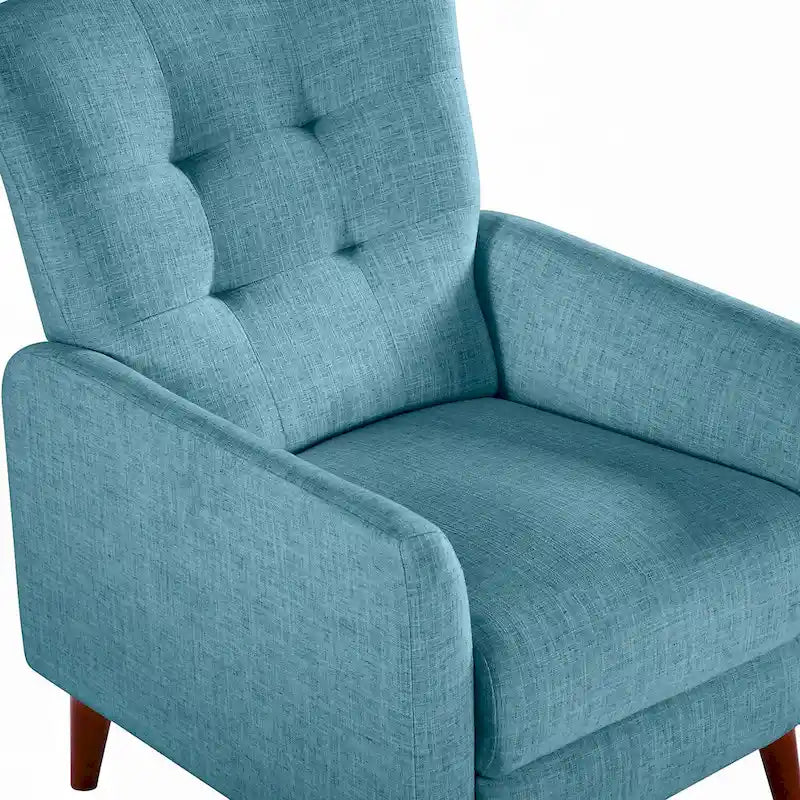 Fauteuils inclinables manuels modernes Aurora (lot de 2) avec pieds en bois massif