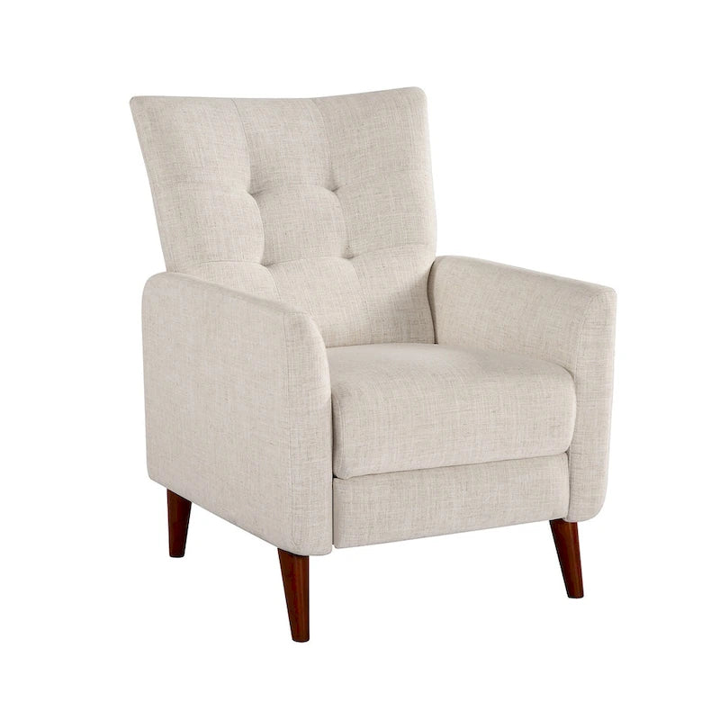Fauteuils inclinables manuels modernes Aurora (lot de 2) avec pieds en bois massif