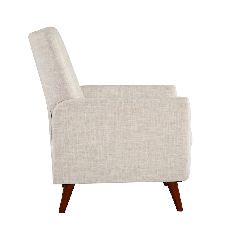 Fauteuils inclinables manuels modernes Aurora (lot de 2) avec pieds en bois massif