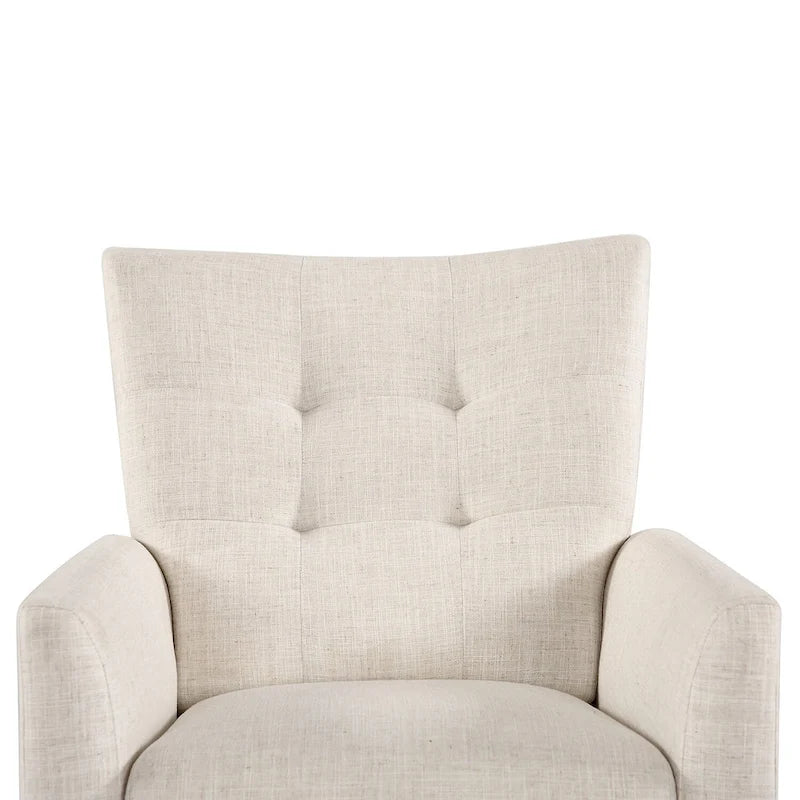 Fauteuils inclinables manuels modernes Aurora (lot de 2) avec pieds en bois massif