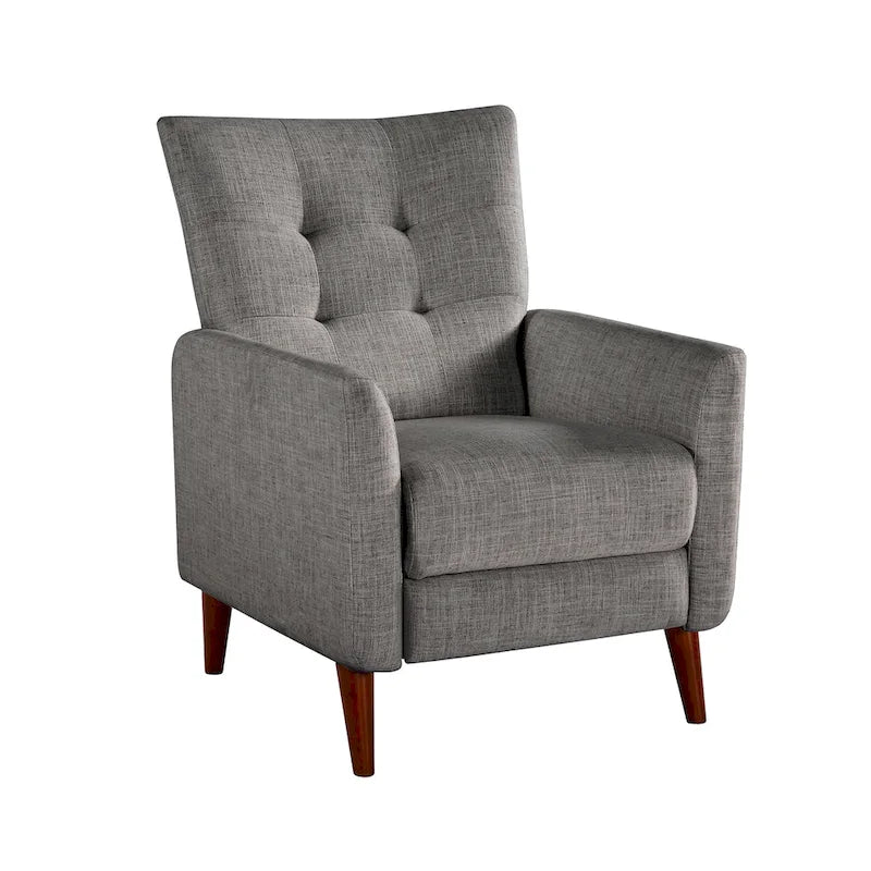 Fauteuils inclinables manuels modernes Aurora (lot de 2) avec pieds en bois massif