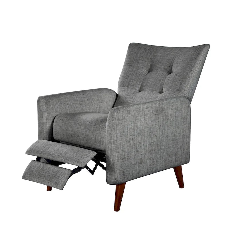 Fauteuils inclinables manuels modernes Aurora (lot de 2) avec pieds en bois massif