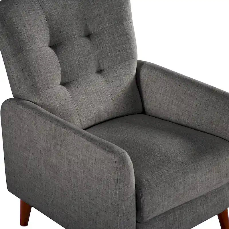 Fauteuils inclinables manuels modernes Aurora (lot de 2) avec pieds en bois massif