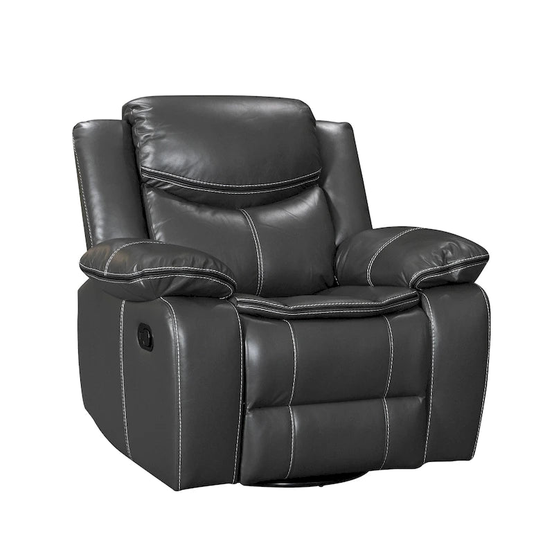 Fauteuil inclinable massant et chauffant en cuir, assise large et durable