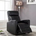 Fauteuil inclinable de lecture motorisé en similicuir moderne AC Pacific