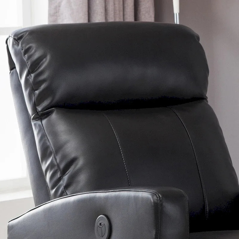 Fauteuil inclinable de lecture motorisé en similicuir moderne AC Pacific