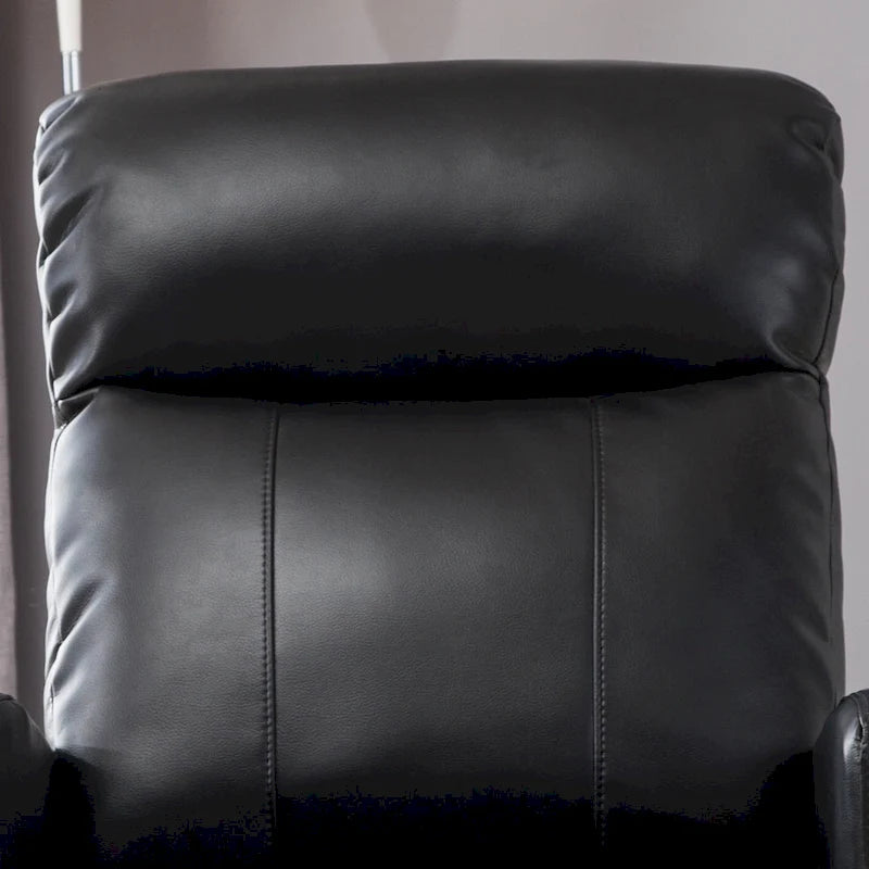 Fauteuil inclinable de lecture motorisé en similicuir moderne AC Pacific