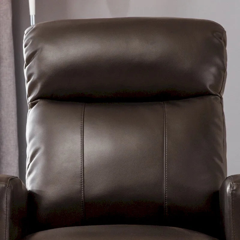 Fauteuil inclinable de lecture motorisé en similicuir moderne AC Pacific