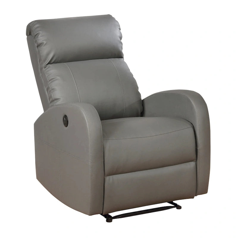 Fauteuil inclinable de lecture motorisé en similicuir moderne AC Pacific