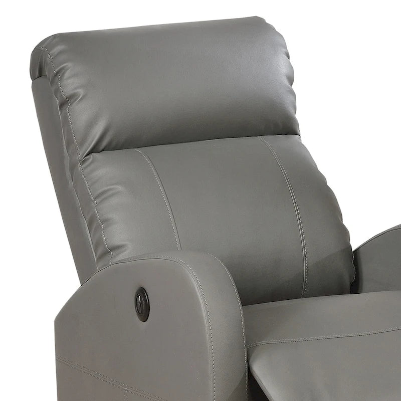 Fauteuil inclinable de lecture motorisé en similicuir moderne AC Pacific