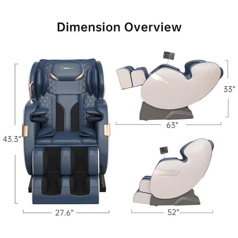 Fauteuil de massage corporel chauffant complet Ukuowu Favor-03 Plus ADV avec écran LCD, rail en S double cœur, commande par application, Shiatsu zéro gravité