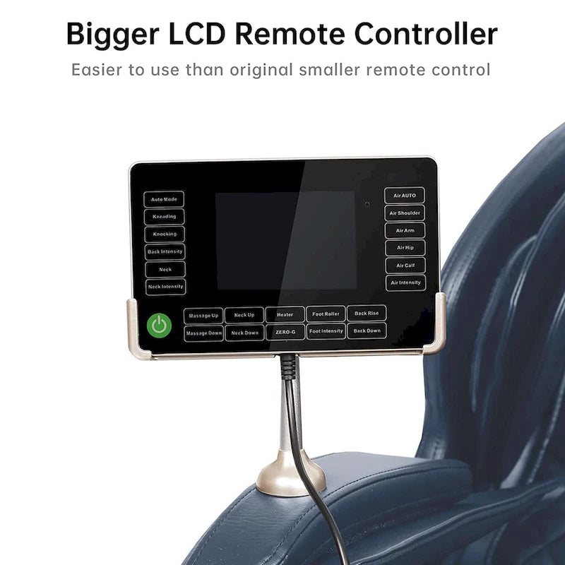 Fauteuil de massage corporel chauffant complet Ukuowu Favor-03 Plus ADV avec écran LCD, rail en S double cœur, commande par application, Shiatsu zéro gravité