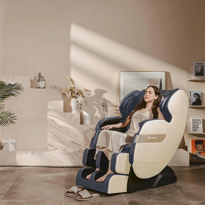 Fauteuil de massage corporel chauffant complet Ukuowu Favor-03 Plus ADV avec écran LCD, rail en S double cœur, commande par application, Shiatsu zéro gravité