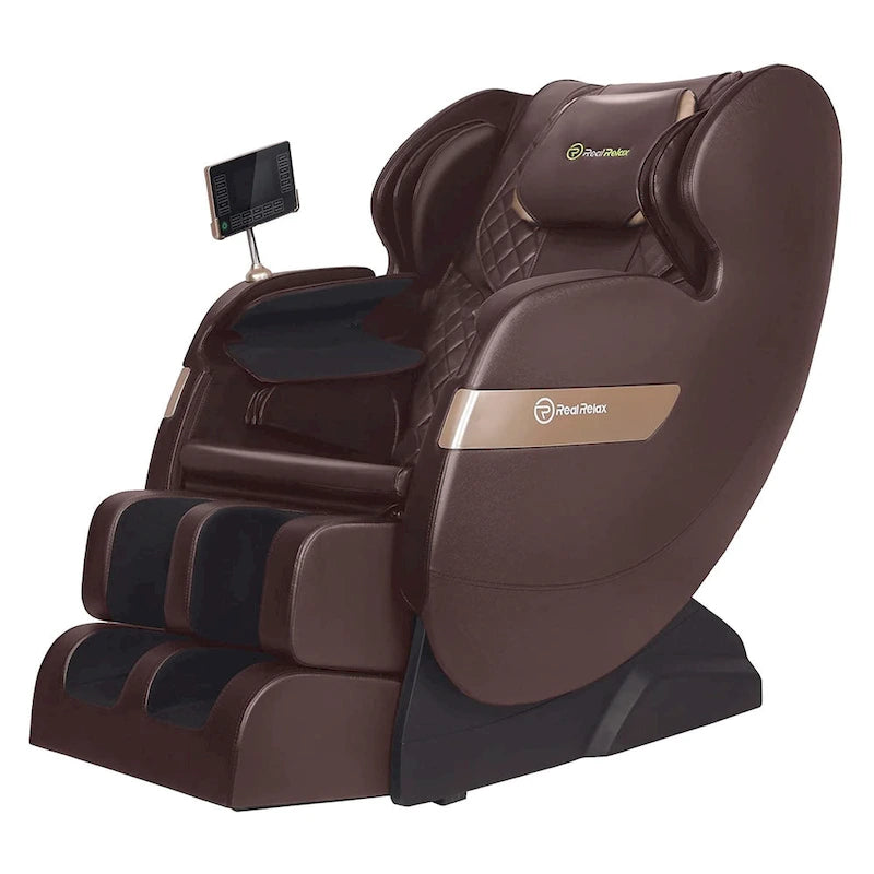 Fauteuil de massage corporel chauffant complet Ukuowu Favor-03 Plus ADV avec écran LCD, rail en S double cœur, commande par application, Shiatsu zéro gravité