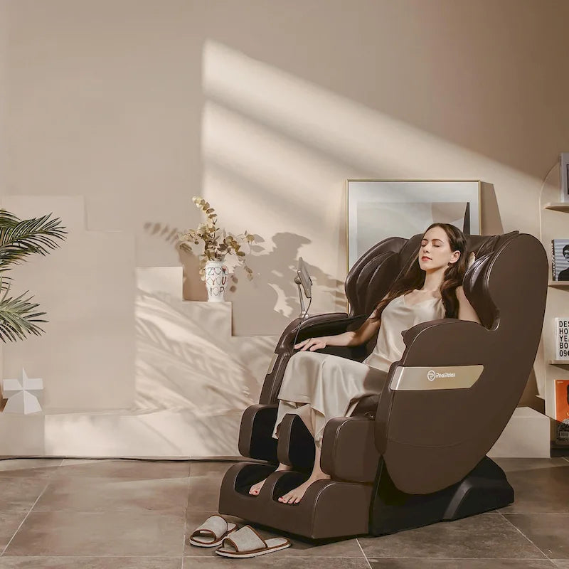 Fauteuil de massage corporel chauffant complet Ukuowu Favor-03 Plus ADV avec écran LCD, rail en S double cœur, commande par application, Shiatsu zéro gravité