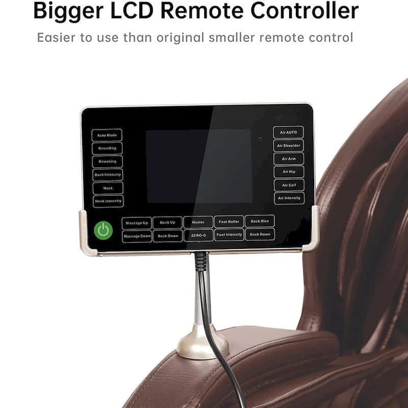 Fauteuil de massage corporel chauffant complet Ukuowu Favor-03 Plus ADV avec écran LCD, rail en S double cœur, commande par application, Shiatsu zéro gravité