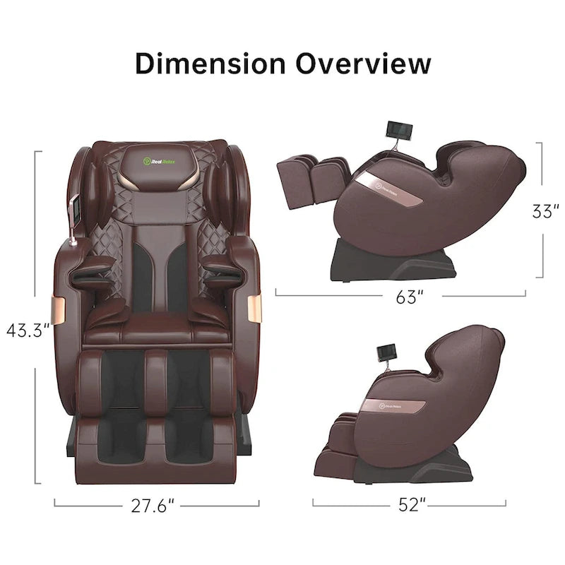 Fauteuil de massage corporel chauffant complet Ukuowu Favor-03 Plus ADV avec écran LCD, rail en S double cœur, commande par application, Shiatsu zéro gravité