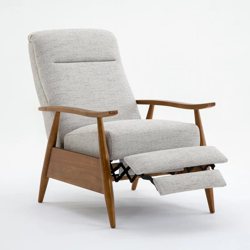 Fauteuil inclinable Taylor Wood Arm Push Back en tissu haute performance de Greyson Living