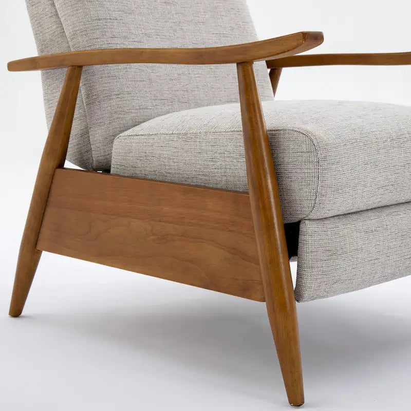 Fauteuil inclinable Taylor Wood Arm Push Back en tissu haute performance de Greyson Living
