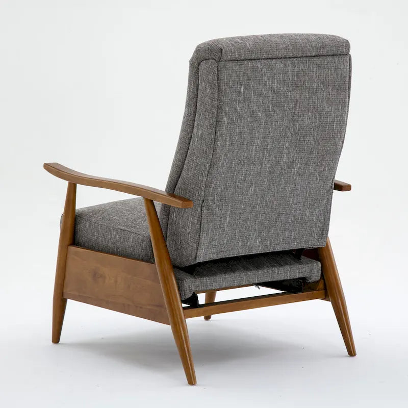 Fauteuil inclinable Taylor Wood Arm Push Back en tissu haute performance de Greyson Living