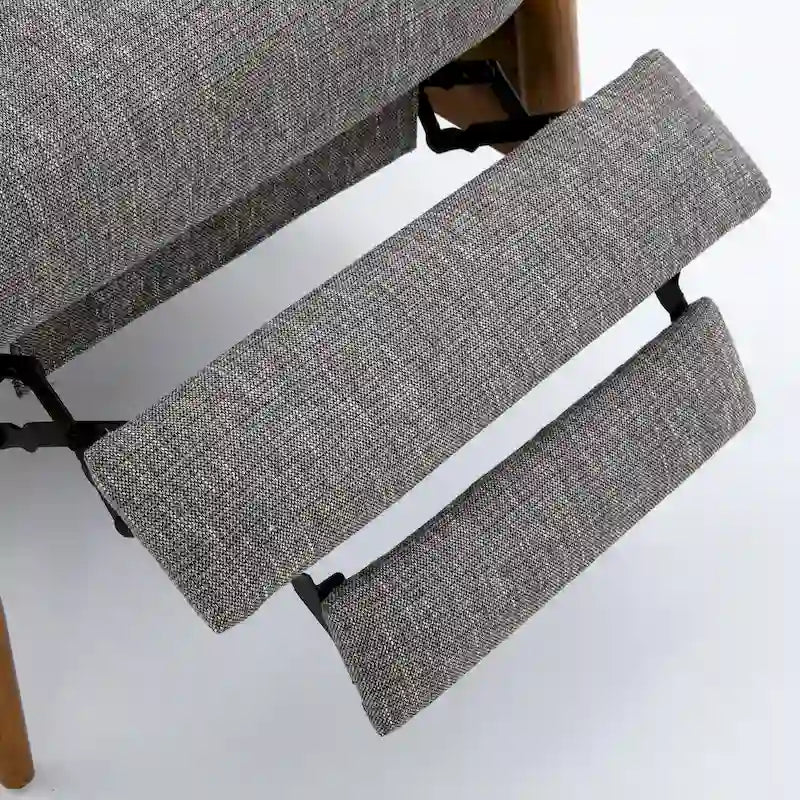 Fauteuil inclinable Taylor Wood Arm Push Back en tissu haute performance de Greyson Living