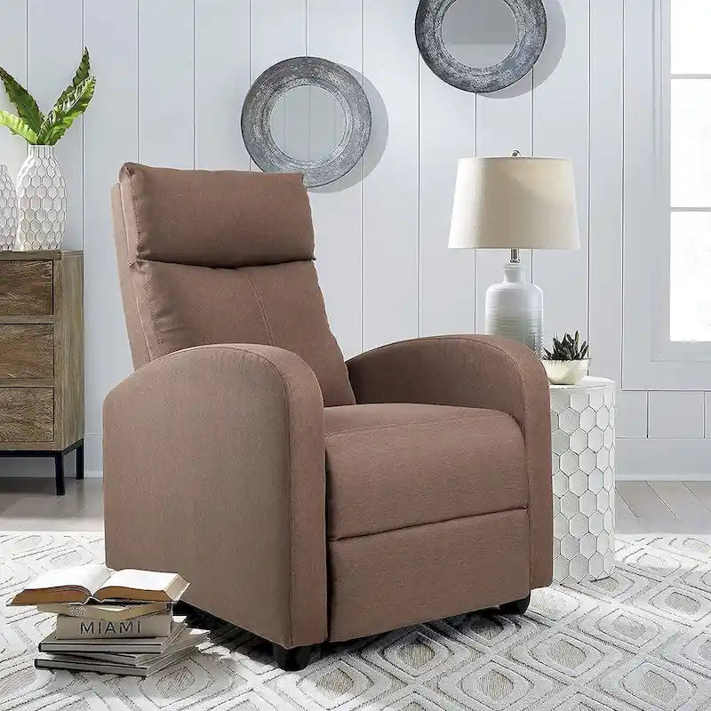 Fauteuil inclinable en tissu avec fonction massage, réglable pour Home Cinéma ou salon, design moderne, une place