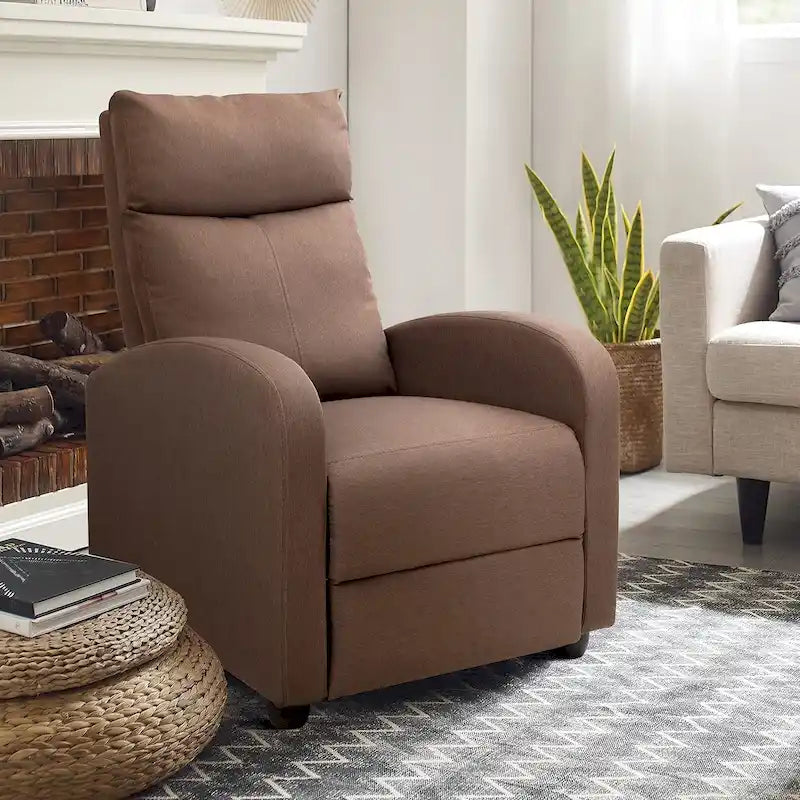 Fauteuil inclinable en tissu avec fonction massage, réglable pour Home Cinéma ou salon, design moderne, une place