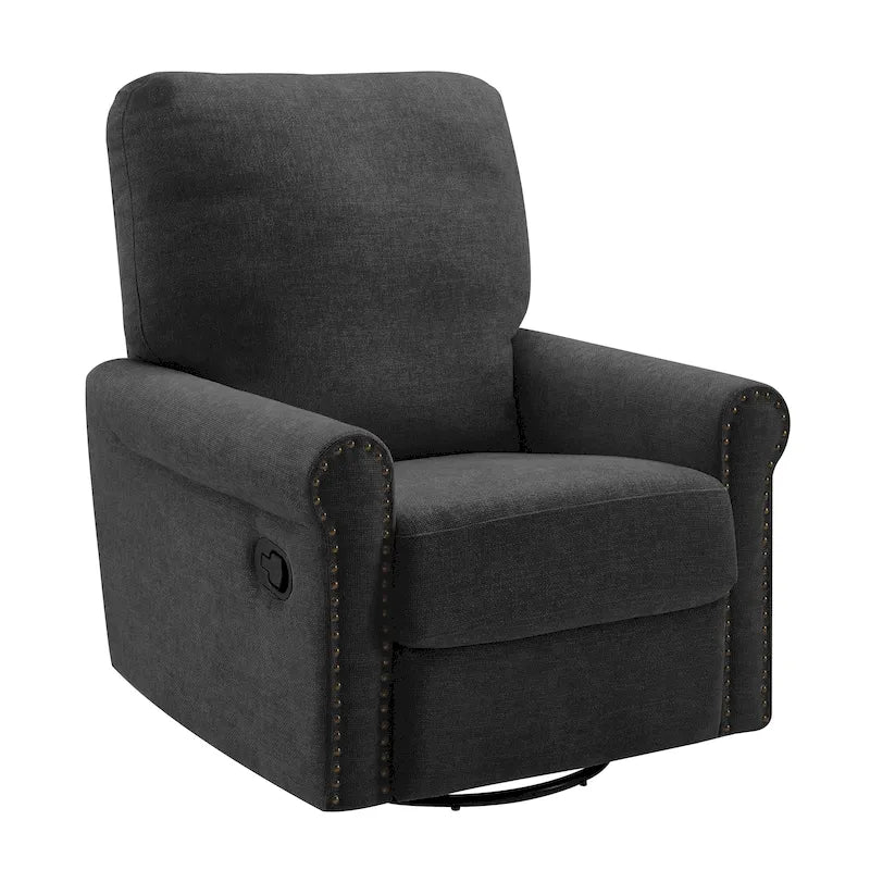 Heido Fauteuil inclinable manuel pivotant à 360 degrés pour les loisirs, lot de 2