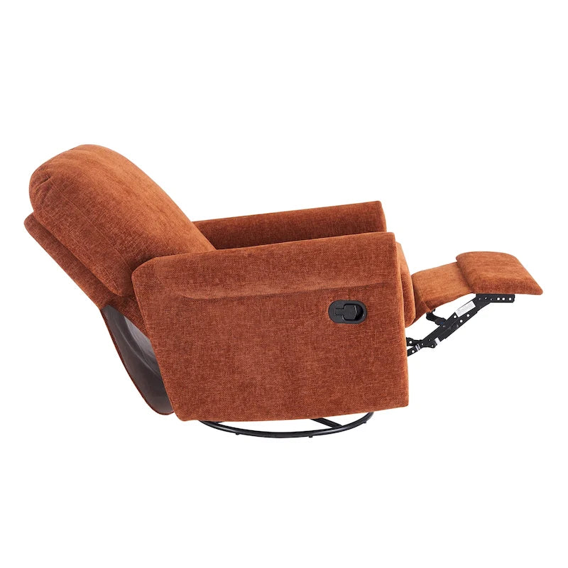 Heido Fauteuil inclinable manuel pivotant à 360 degrés pour les loisirs, lot de 2