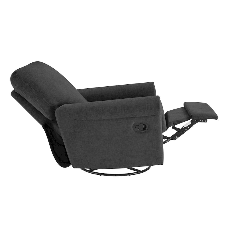 Heido Fauteuil inclinable manuel pivotant à 360 degrés pour les loisirs, lot de 2