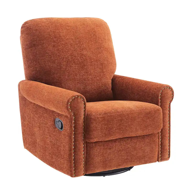 Heido Fauteuil inclinable manuel pivotant à 360 degrés pour les loisirs, lot de 2