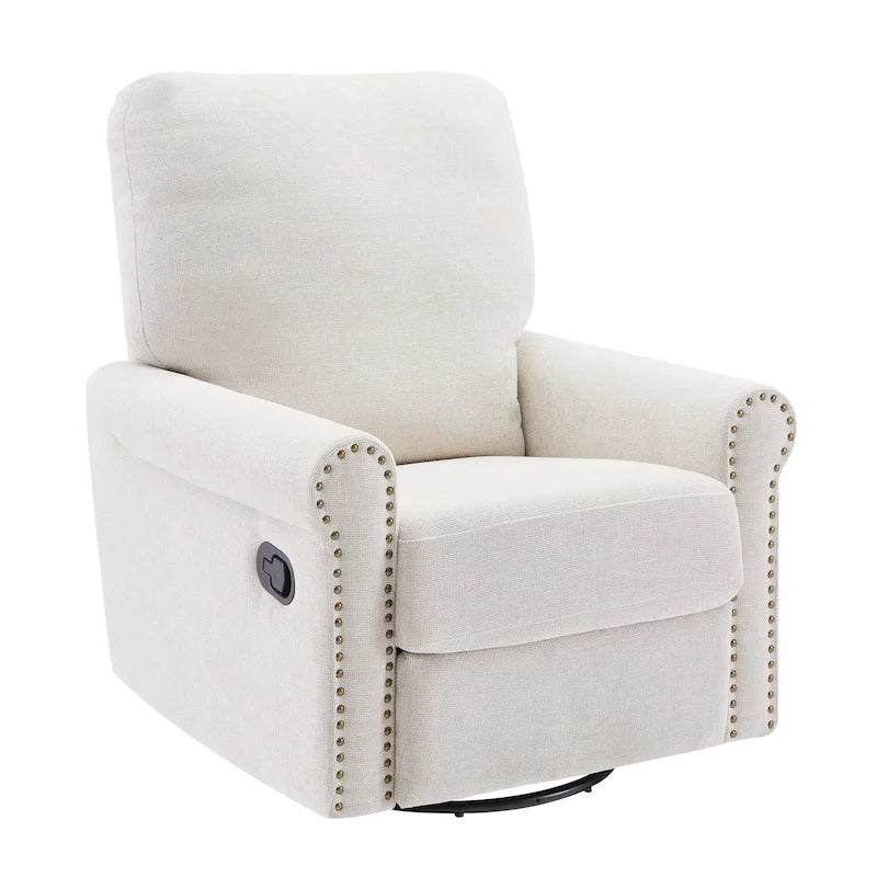 Heido Fauteuil inclinable manuel pivotant à 360 degrés pour les loisirs, lot de 2