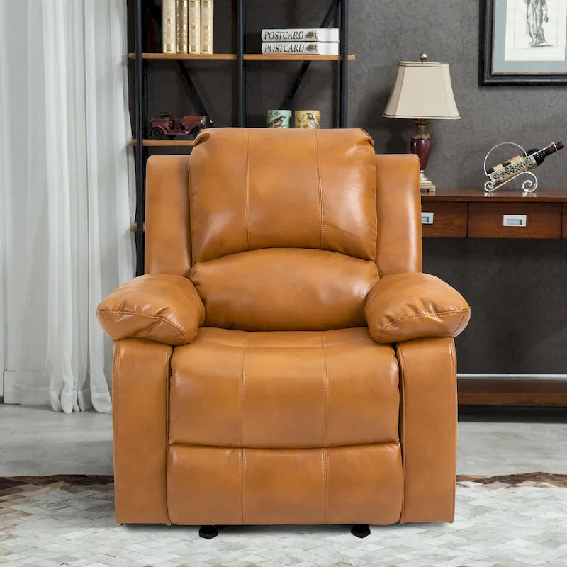 Fauteuil inclinable Clihome en similicuir avec fonction massage