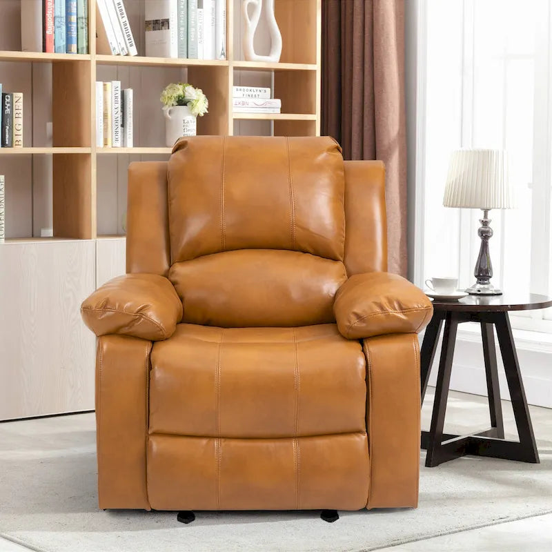 Fauteuil inclinable Clihome en similicuir avec fonction massage