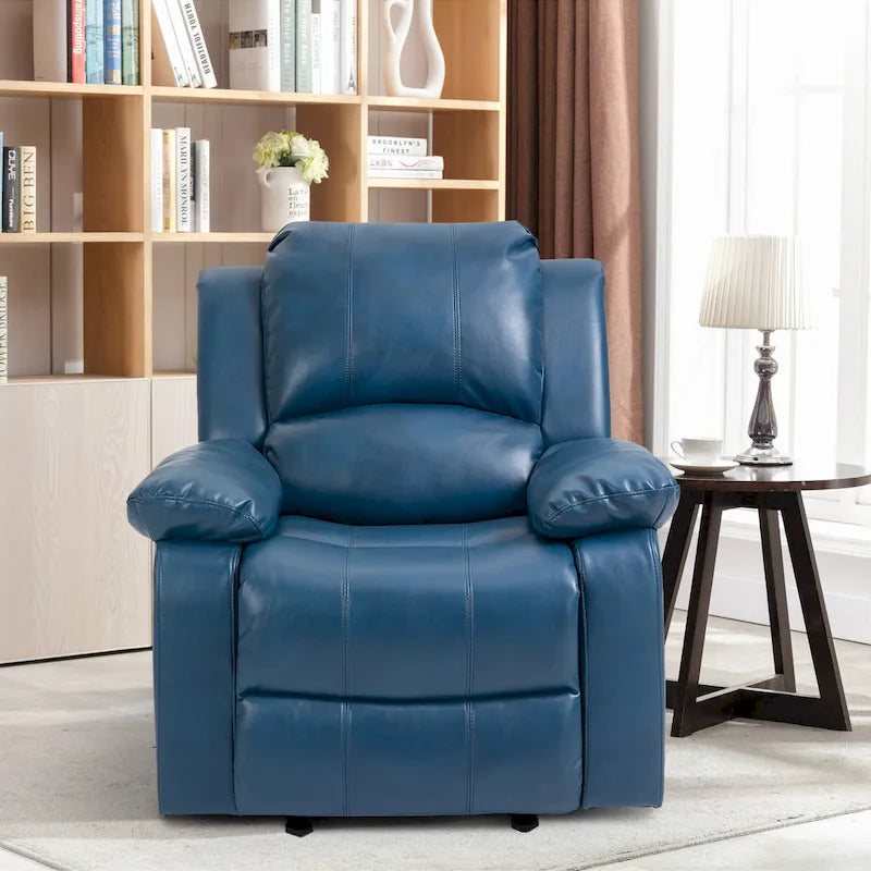 Fauteuil inclinable Clihome en similicuir avec fonction massage