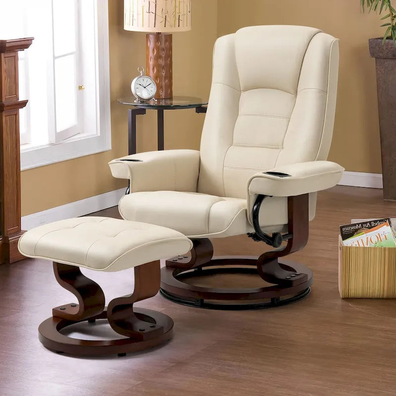 Fauteuil inclinable AVAWING avec ottoman Massage par vibration Pivotant