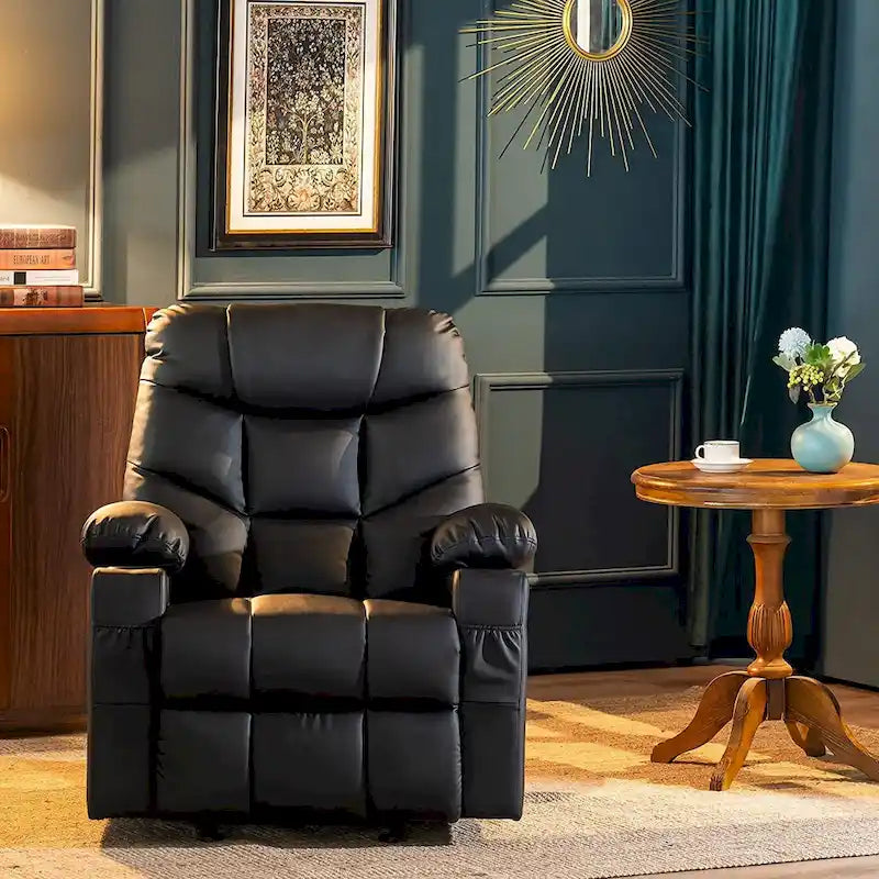 Fauteuil Inclinable Manuel MCombo avec Port USB, Similicuir 8002