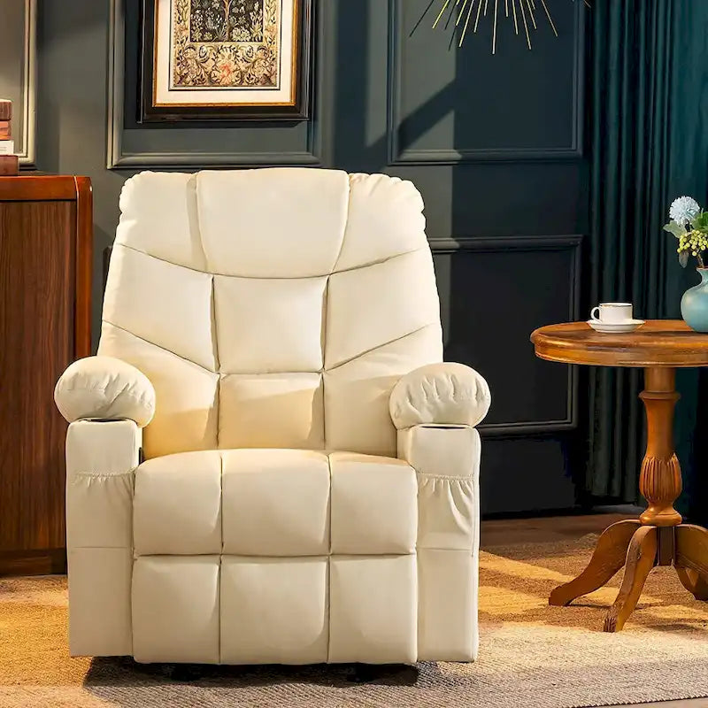 Fauteuil Inclinable Manuel MCombo avec Port USB, Similicuir 8002