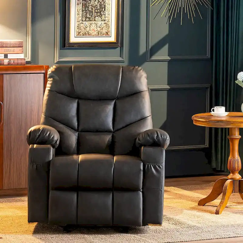 Fauteuil Inclinable Manuel MCombo avec Port USB, Similicuir 8002