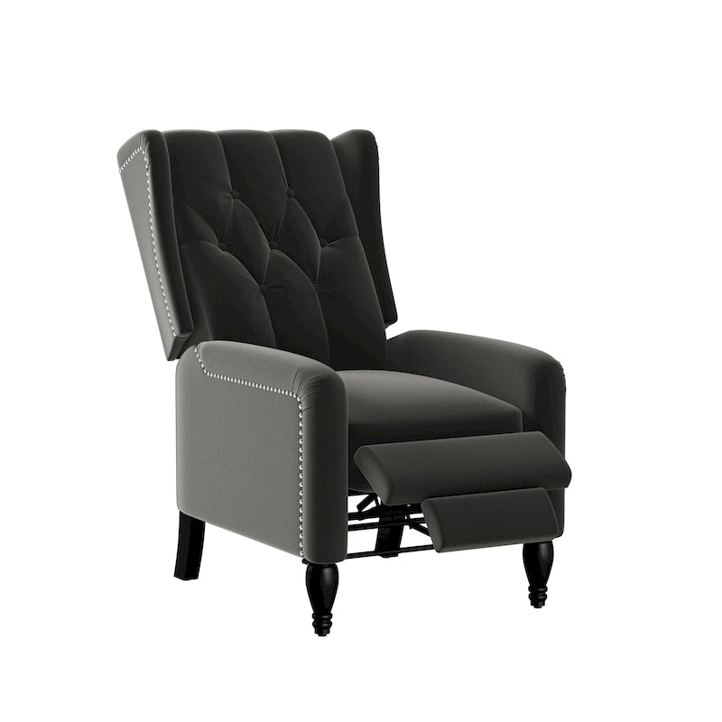 Fauteuil inclinable à dossier poussé en velours Bea Gracewood Hollow