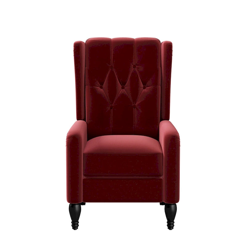 Fauteuil inclinable à dossier poussé en velours Bea Gracewood Hollow