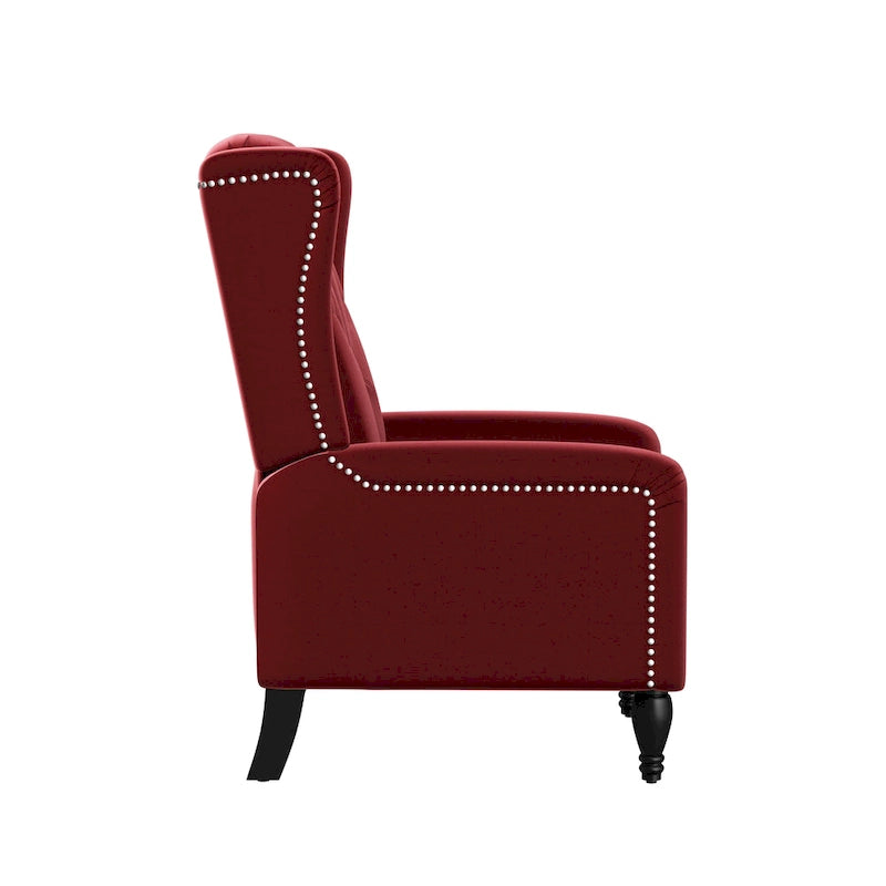 Fauteuil inclinable à dossier poussé en velours Bea Gracewood Hollow