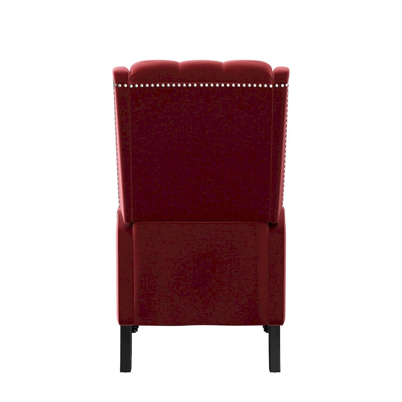 Fauteuil inclinable à dossier poussé en velours Bea Gracewood Hollow